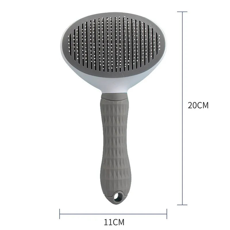 Self-Cleaning Pet Grooming Brush – Gentle Deshedding Comb for Dogs & Cats