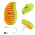 3-in-1 Steam Pet Brush – Groom, Massage & Reduce Shedding