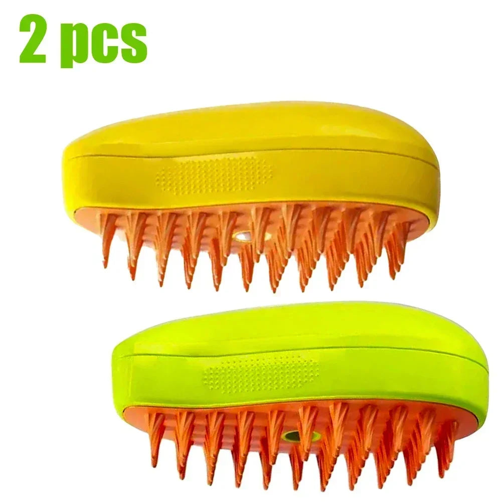 3-in-1 Steam Pet Brush – Groom, Massage & Reduce Shedding