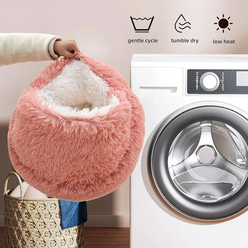 Ultra-Soft Cozy Cave Bed for Cats & Small Dogs👑