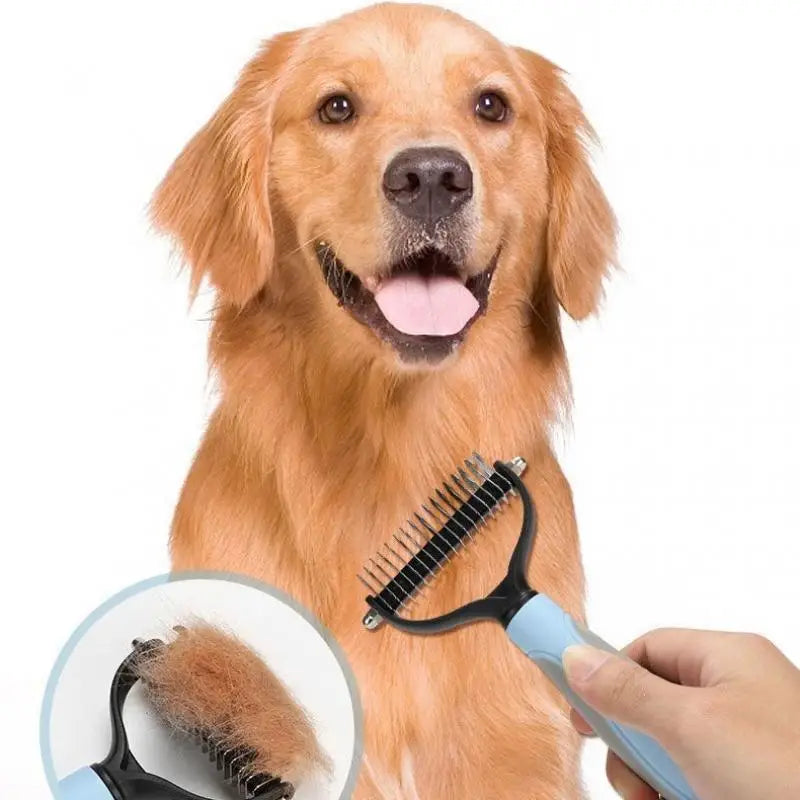 Nexora Pet Grooming Comb – Gentle Deshedding & Massage Brush for Cats & Dogs