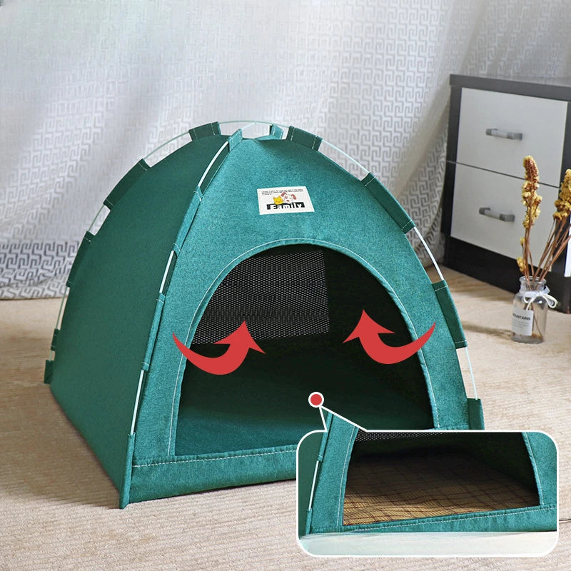 Foldable Cat House Tent – Cozy, Breathable & Portable Pet Bed