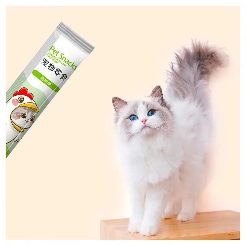 Premium Cat Treat Paste – Salmon & Tuna Flavor Cat Snacks (10 x 15g)