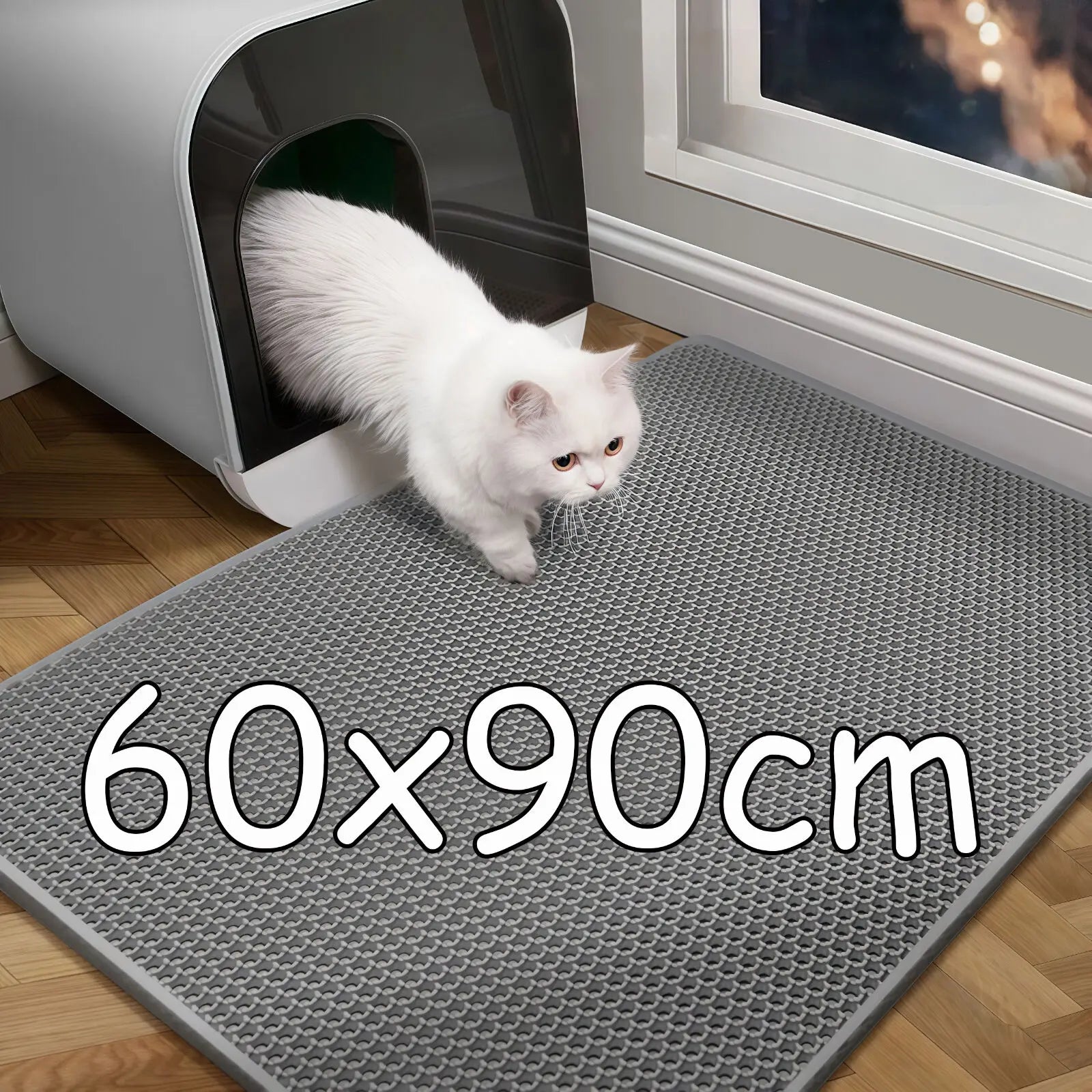 Cat Litter Trapping Mat – Waterproof Double Layer Design