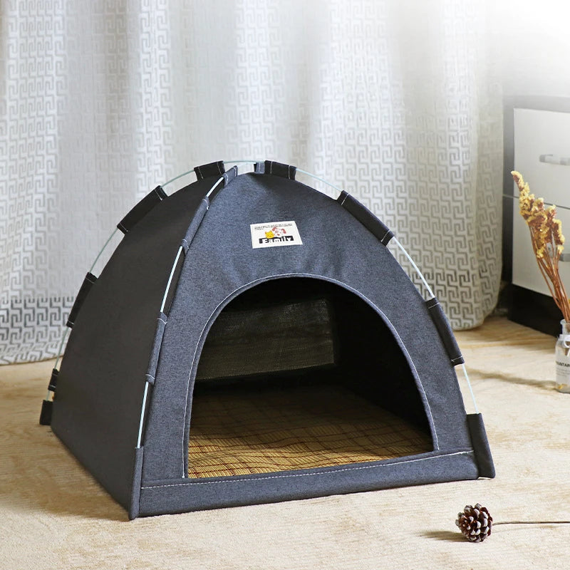 Foldable Cat House Tent – Cozy, Breathable & Portable Pet Bed