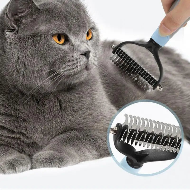 Nexora Pet Grooming Comb – Gentle Deshedding & Massage Brush for Cats & Dogs