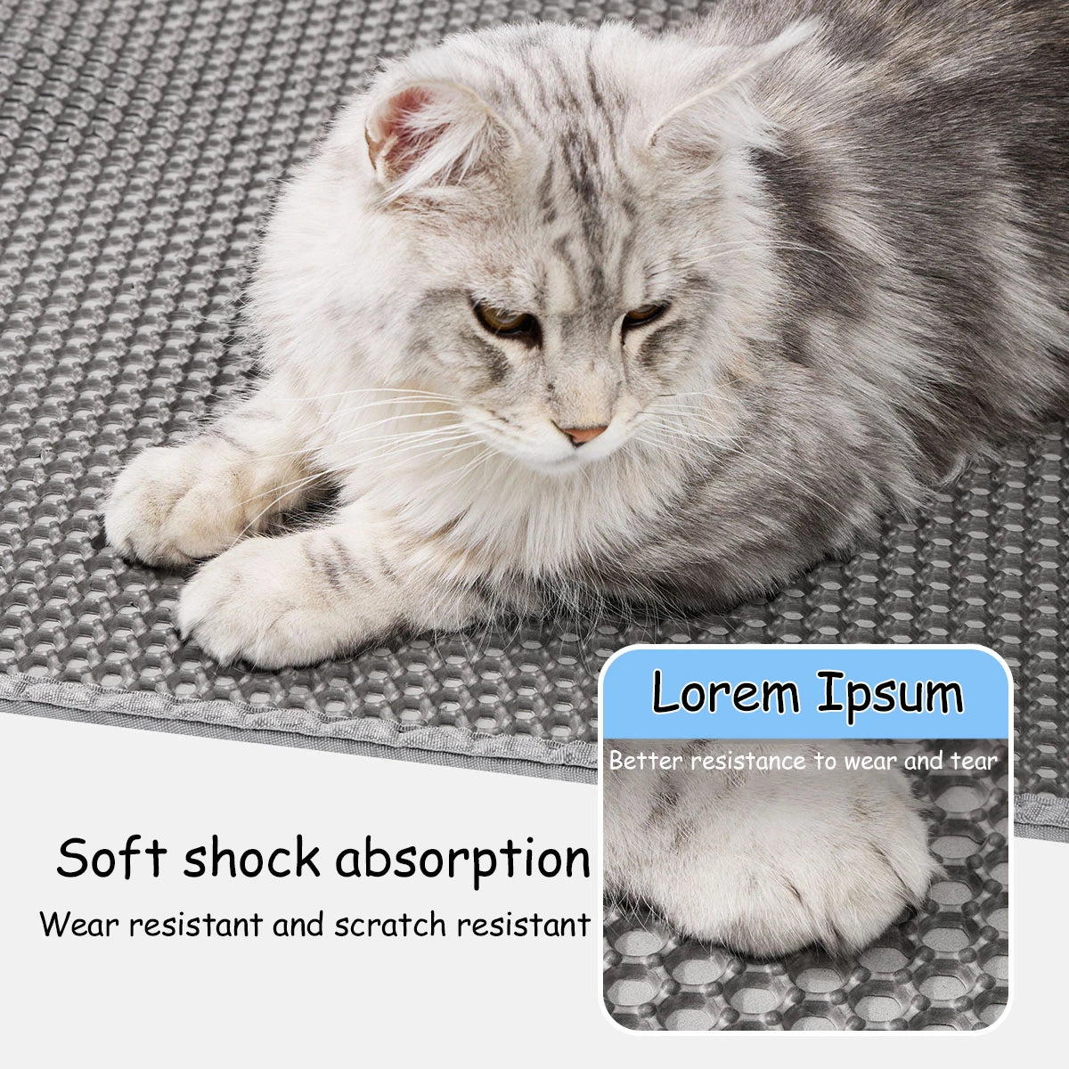 Cat Litter Trapping Mat – Waterproof Double Layer Design