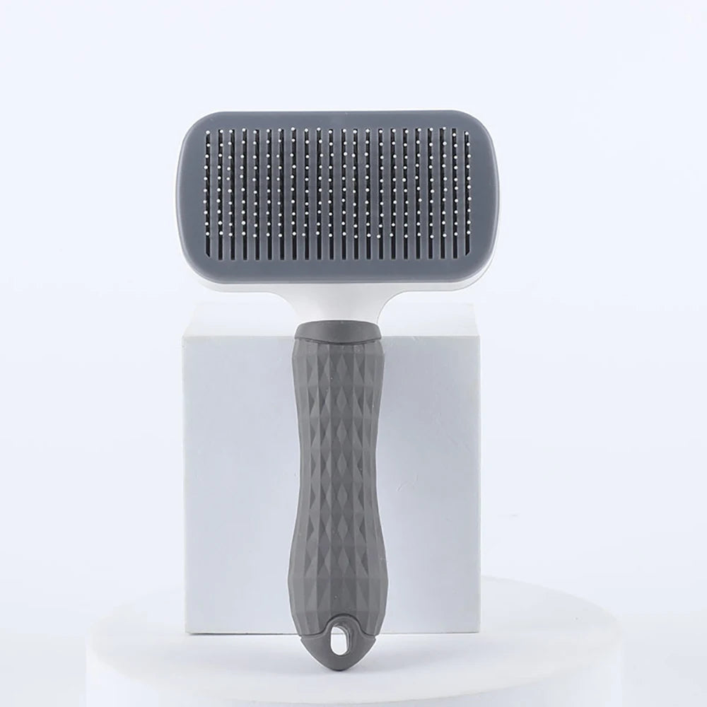 Self-Cleaning Pet Grooming Brush – Gentle Deshedding Comb for Dogs & Cats