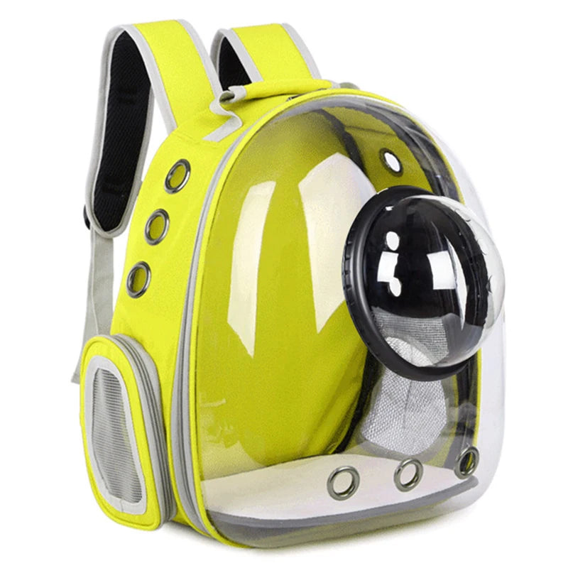 Transparent Pet Carrier Backpack – Breathable Travel Bag for Cats & Small Dogs