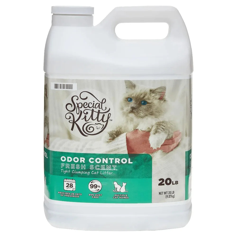 Premium Clumping Cat Litter – Fresh Scent | 4 Pack (20 lb Each)