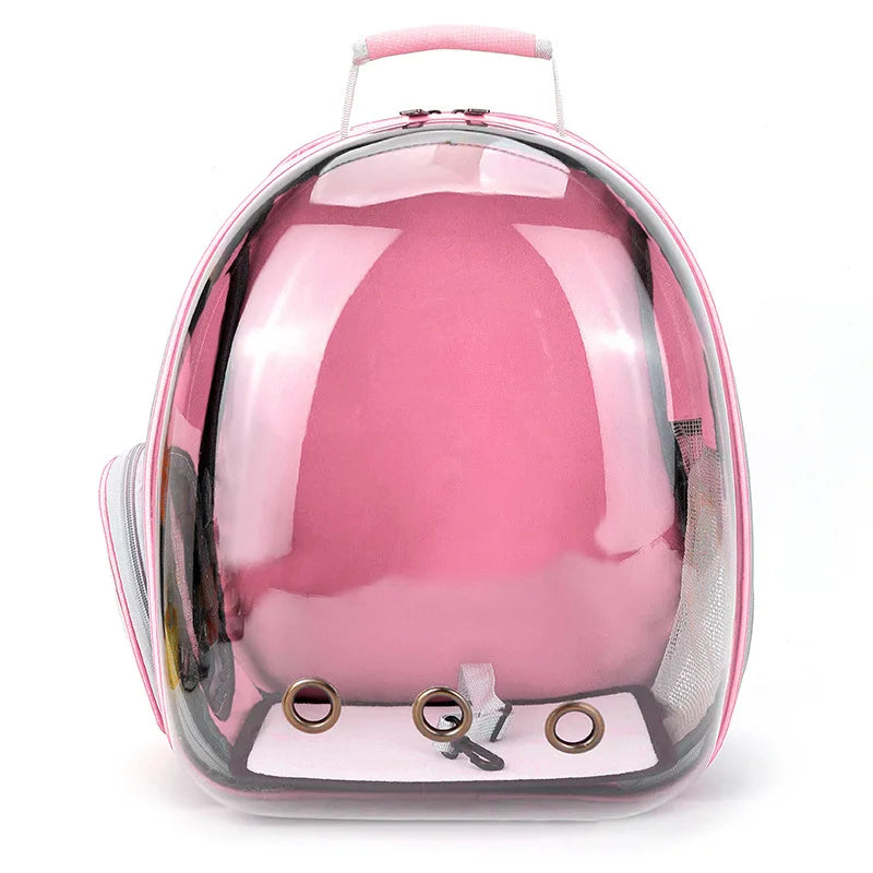Transparent Pet Carrier Backpack – Breathable Travel Bag for Cats & Small Dogs