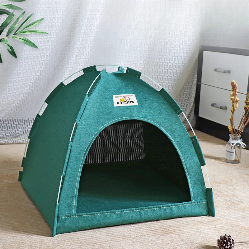 Foldable Cat House Tent – Cozy, Breathable & Portable Pet Bed