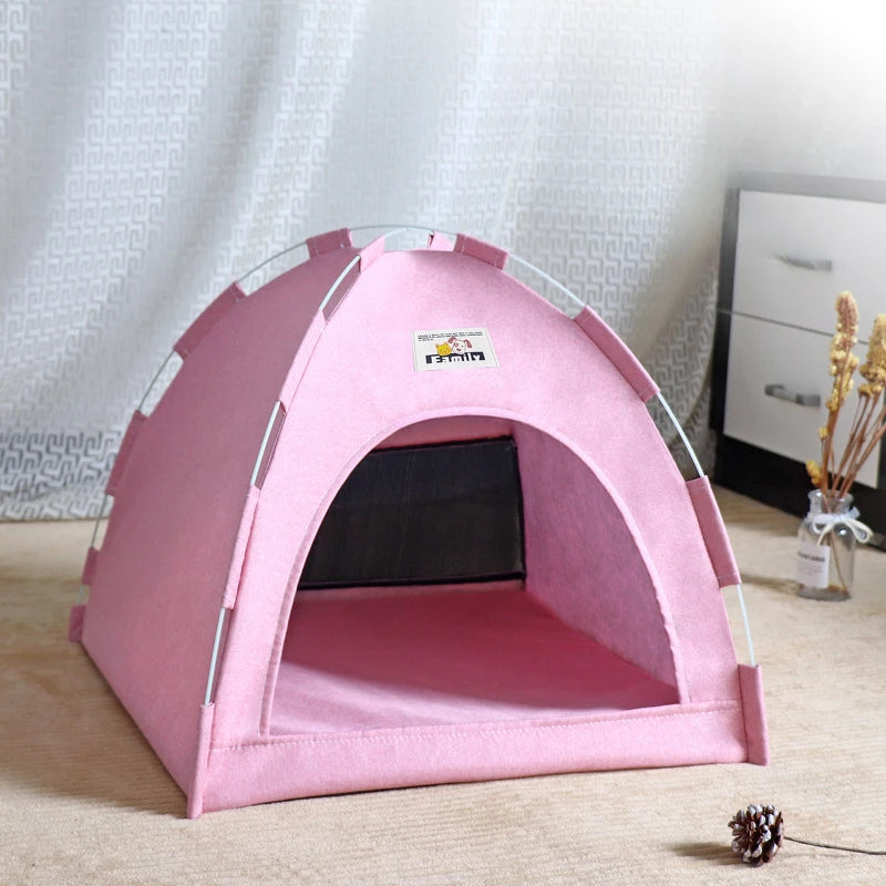 Foldable Cat House Tent – Cozy, Breathable & Portable Pet Bed