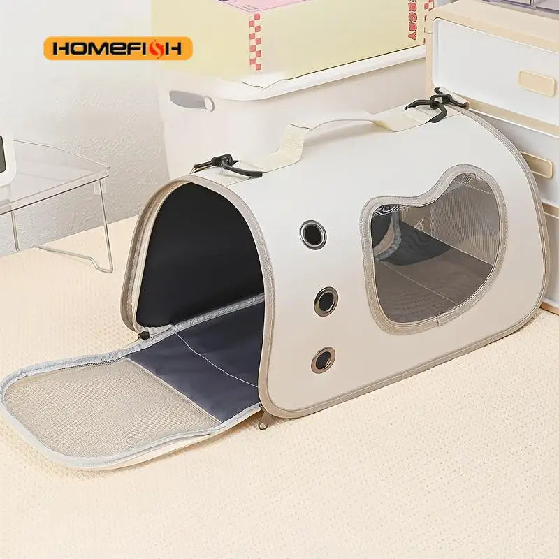 Foldable Pet Carrier Bag for Cats & Small Dogs