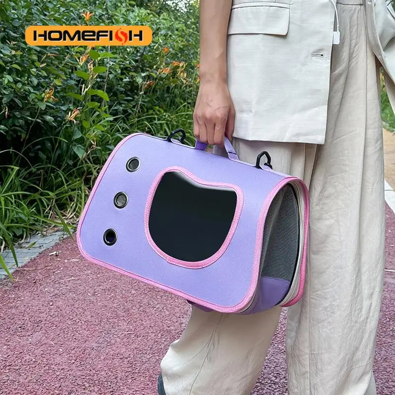Foldable Pet Carrier Bag for Cats & Small Dogs
