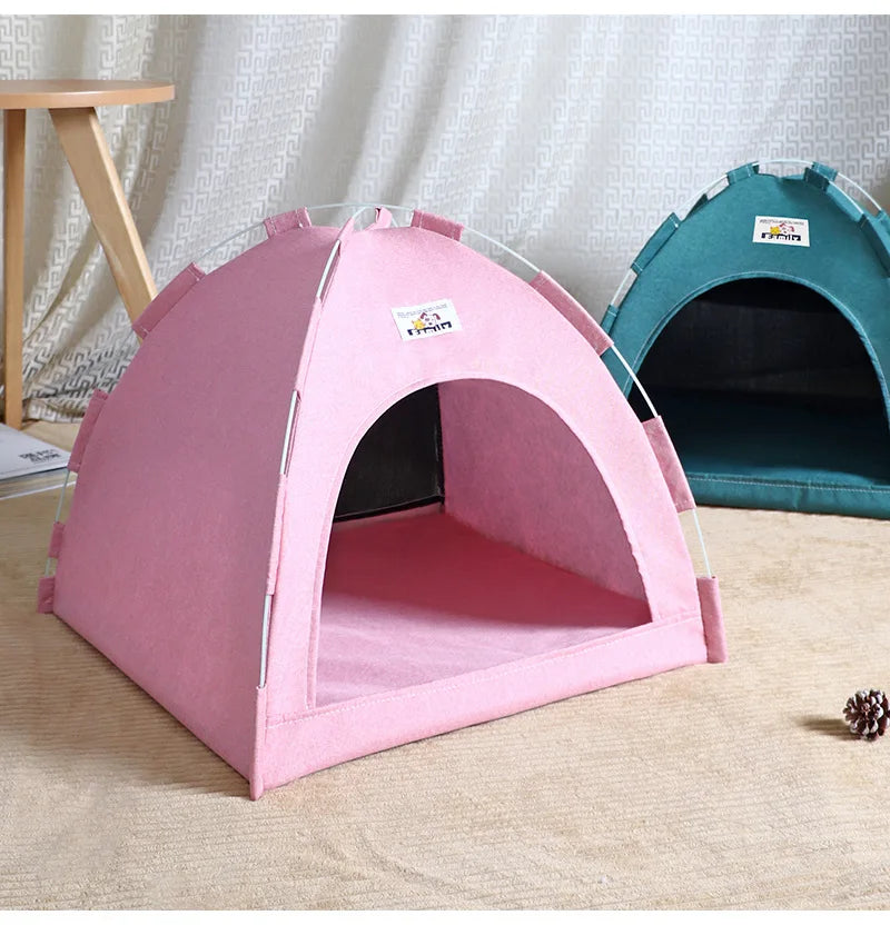 Foldable Cat House Tent – Cozy, Breathable & Portable Pet Bed